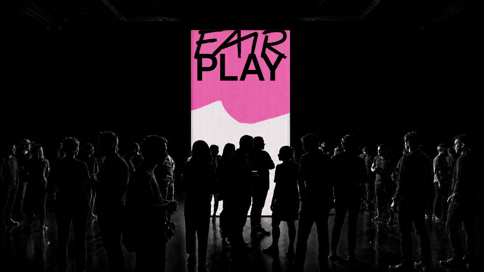 Fair Play programme with the crowd in silhouette